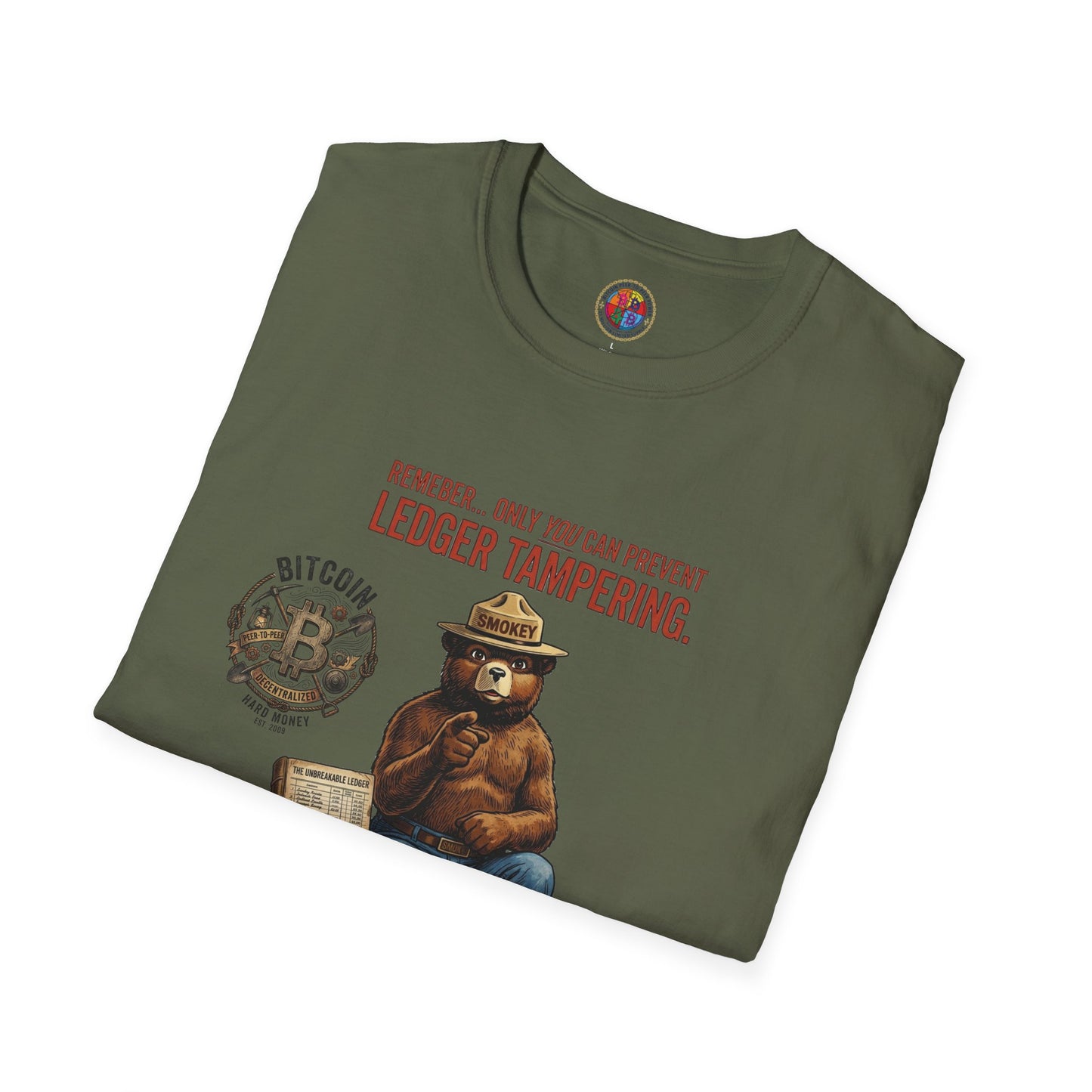 Smokey the Bear Bitcoin T-Shirt — Decentralization Design
