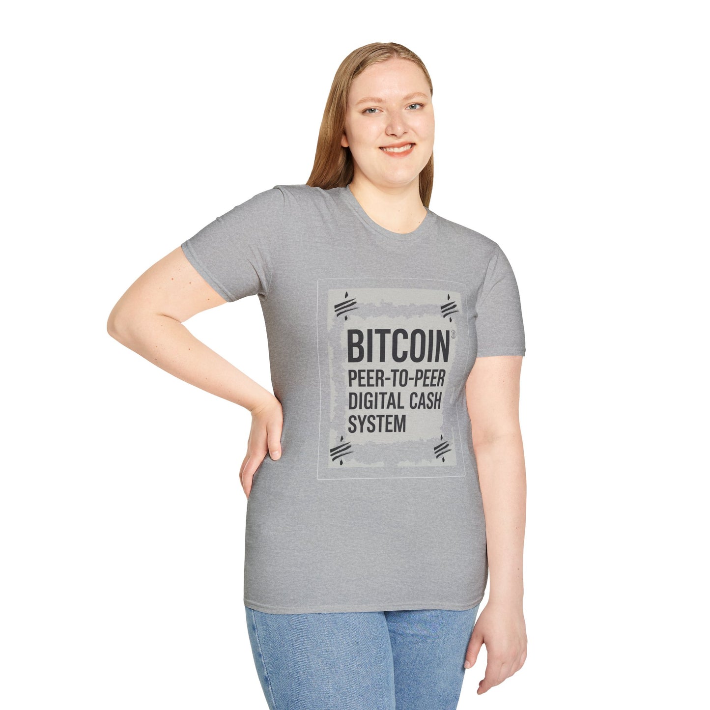 Bitcoin Peer-to-Peer Digital Cash System T-Shirt