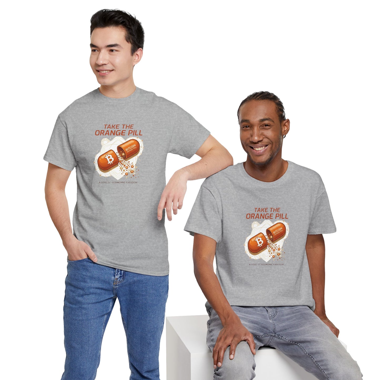 Bitcoin 'Take The Orange Pill' Graphic Tee