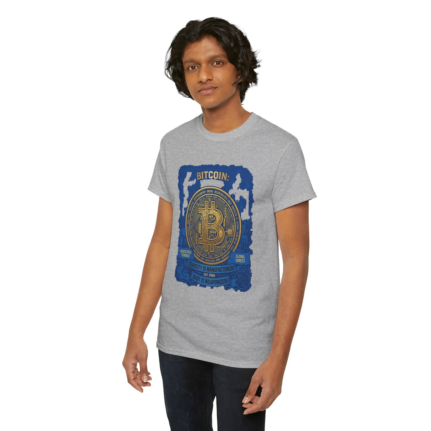 Bitcoin Vintage Coin Graphic Tee — Crypto Enthusiast T-Shirt