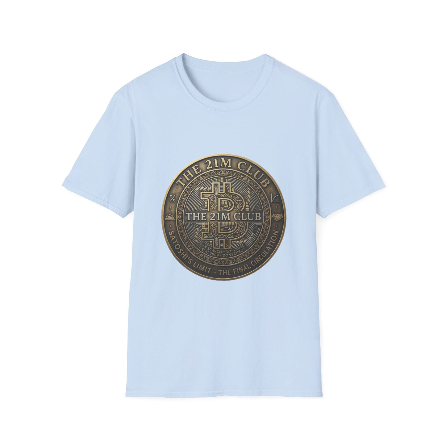 Bitcoin The 21M Club T-Shirt — Retro Crypto Coin Design