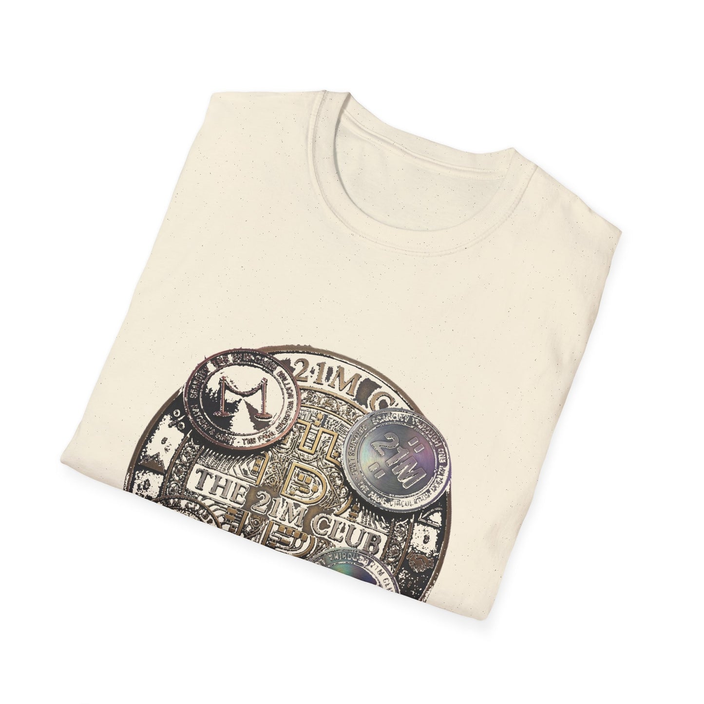 Vintage 21M Club Coin Circle T-Shirt — Retro Currency Graphic Tee