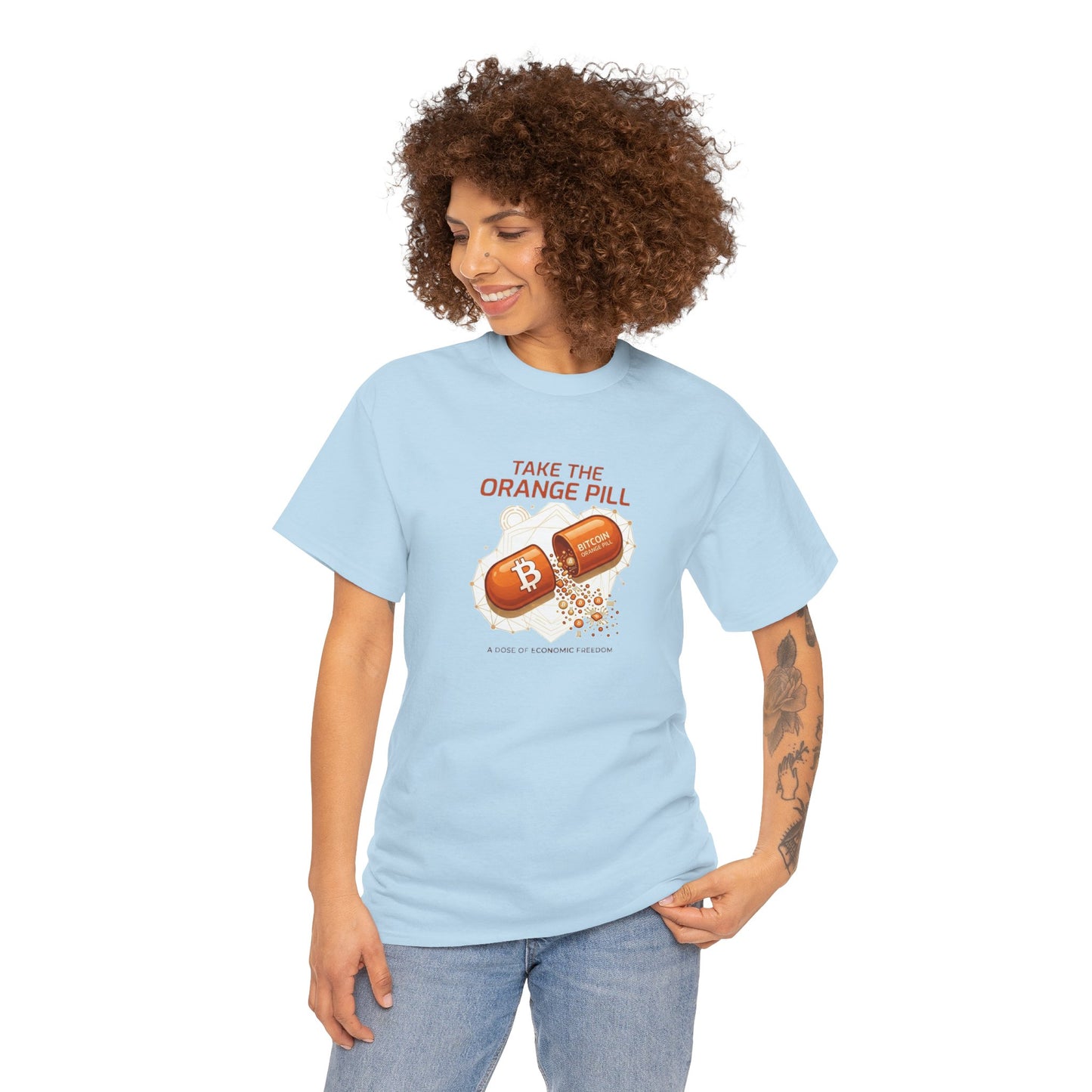 Bitcoin 'Take The Orange Pill' Graphic Tee