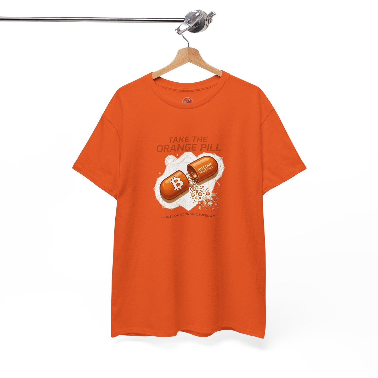 Bitcoin 'Take The Orange Pill' Graphic Tee