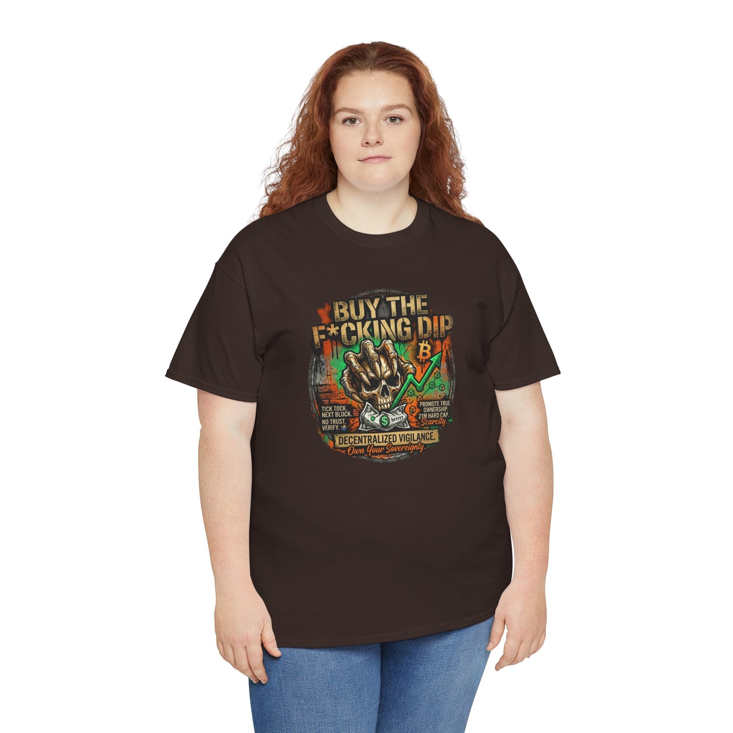 Buy The F*cking Dip Graphic Tee — Stock Market Crypto HODL Trading Shirt
