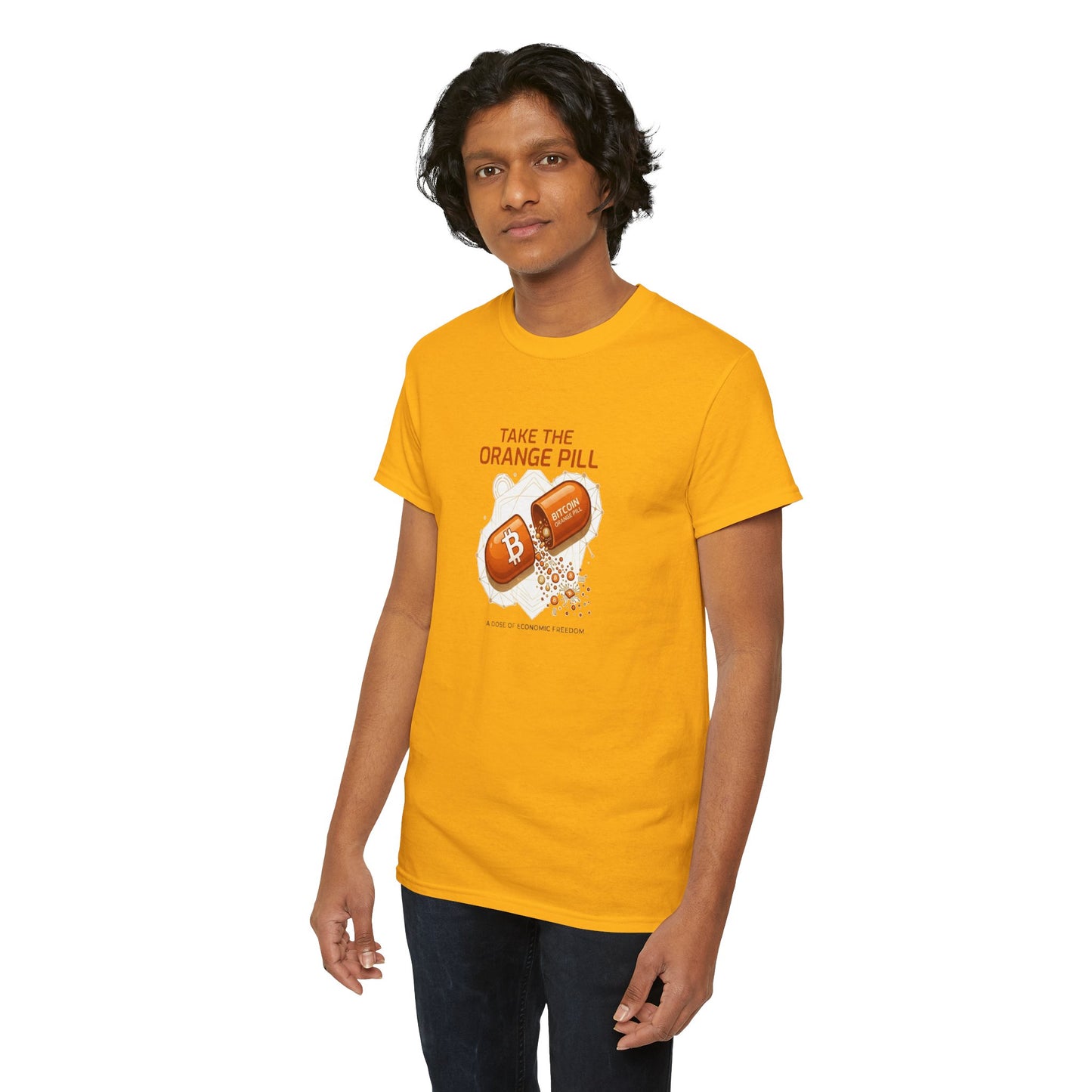 Bitcoin 'Take The Orange Pill' Graphic Tee