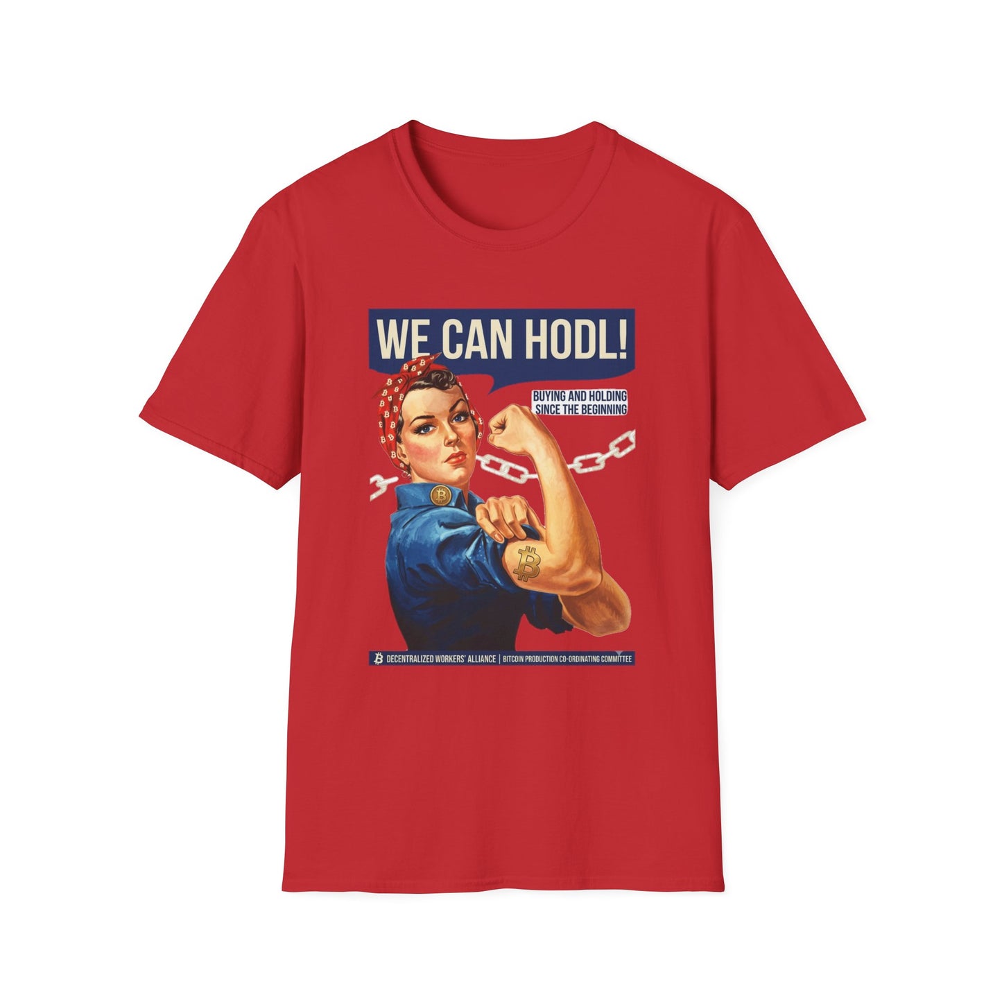 HODL Rosie T-Shirt – We Can HODL! Crypto Investor Retro Tee
