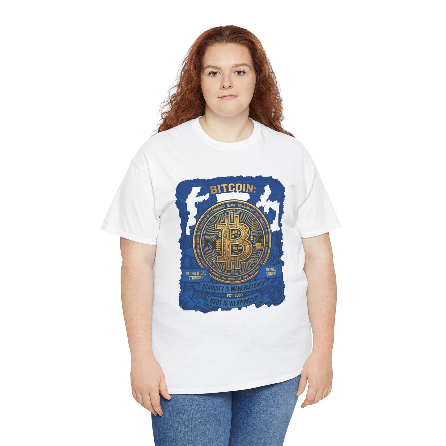 Bitcoin Vintage Coin Graphic Tee — Crypto Enthusiast T-Shirt