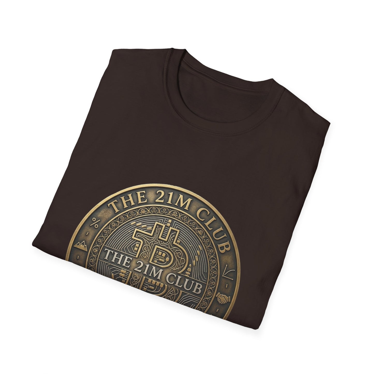 Bitcoin The 21M Club T-Shirt — Retro Crypto Coin Design