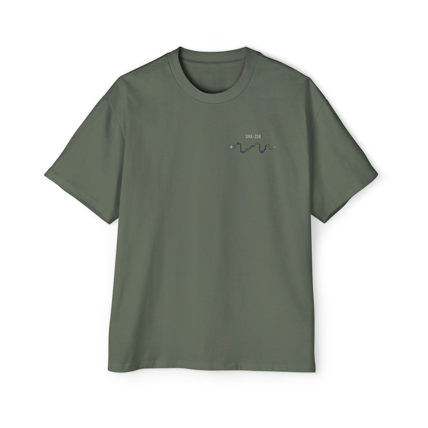 Bitcoin Genesis Block Tee — Coordinates Back & SHA-256 Front