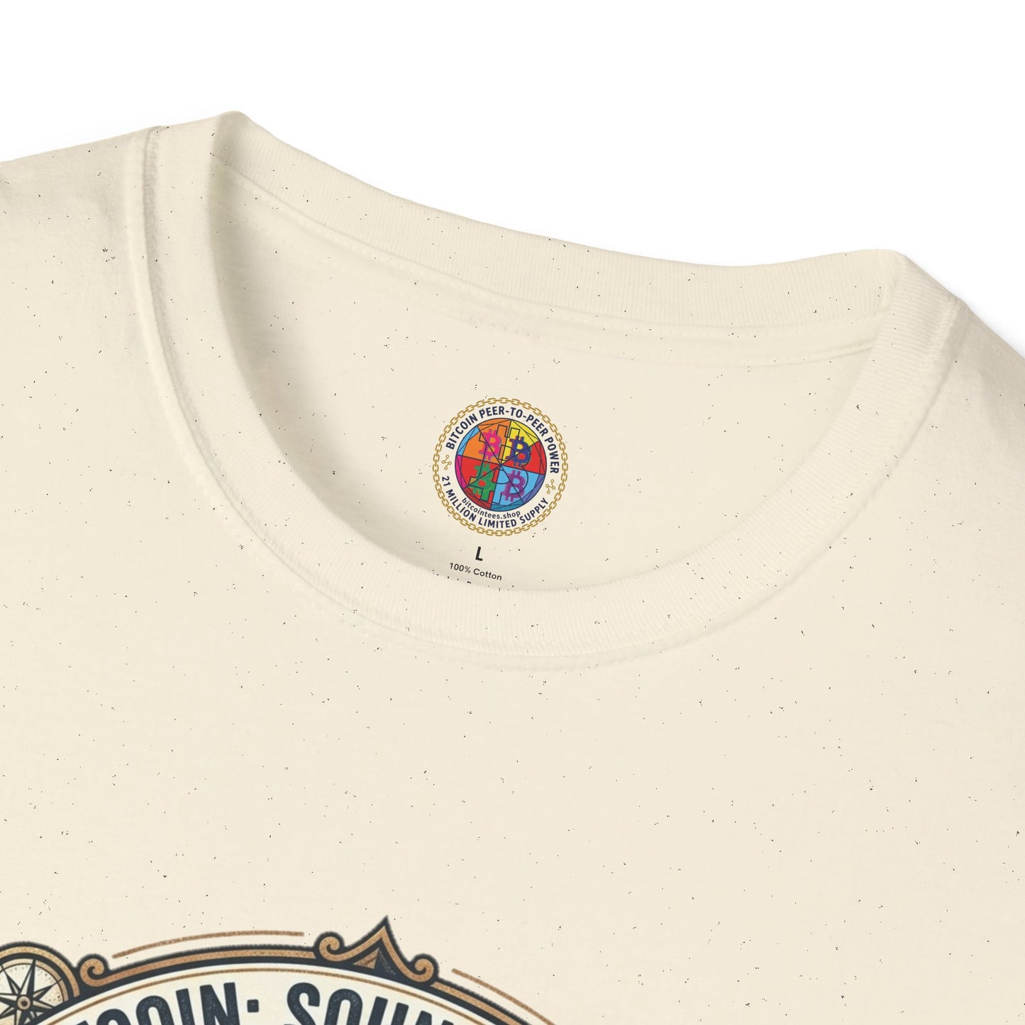 Bitcoin Emblem T-Shirt — "Bitcoin: Sound Money" Vintage Crypto Crest Tee