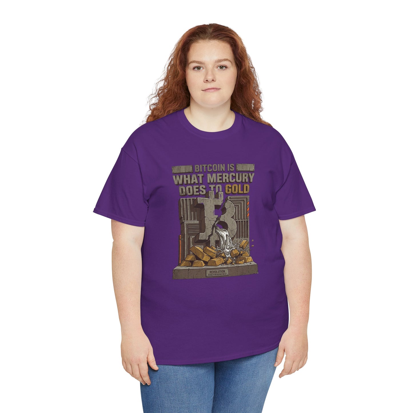 Bitcoin Mercury Effect T-Shirt — "Bitcoin is what mercury does to gold" Graphic Tee