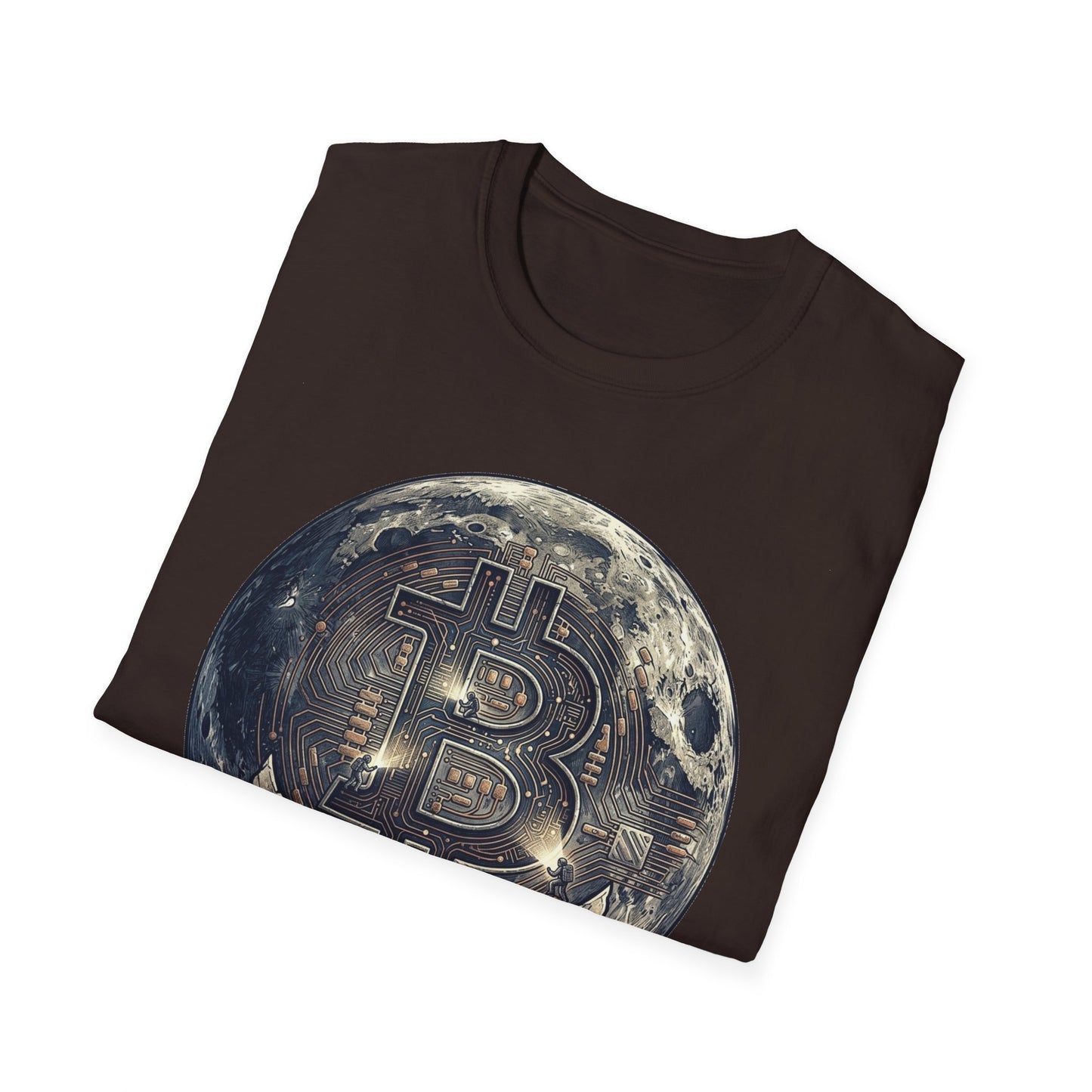 Bitcoin Moon Graphic T-Shirt — “In Crypto We Trust” Crypto Enthusiast Tee