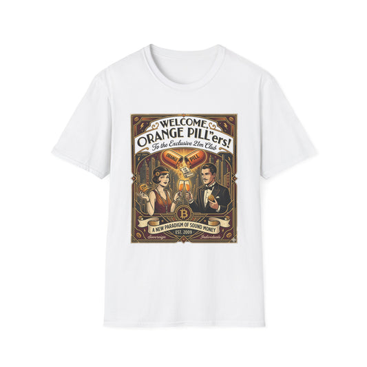 Vintage 'Welcome Orange Pill' T-Shirt — Retro Apothecary Graphic Tee
