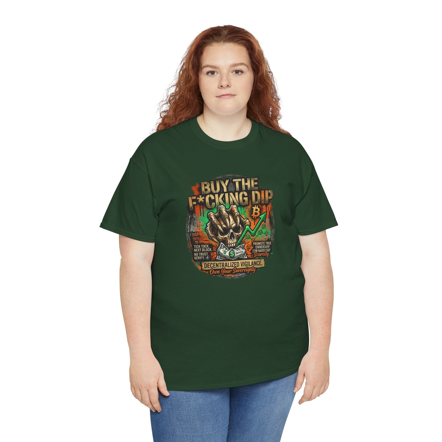 Buy The F*cking Dip Graphic Tee — Stock Market Crypto HODL Trading Shirt