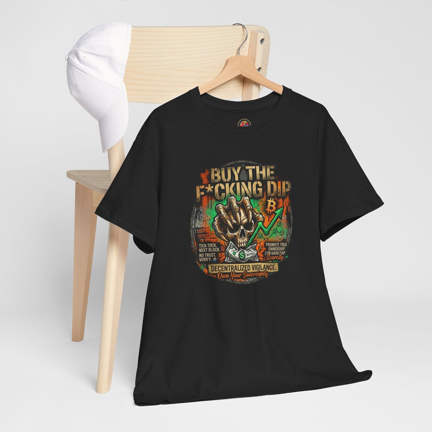 Buy The F*cking Dip Graphic Tee — Stock Market Crypto HODL Trading Shirt