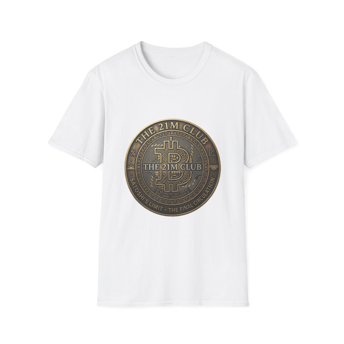 Bitcoin The 21M Club T-Shirt — Retro Crypto Coin Design