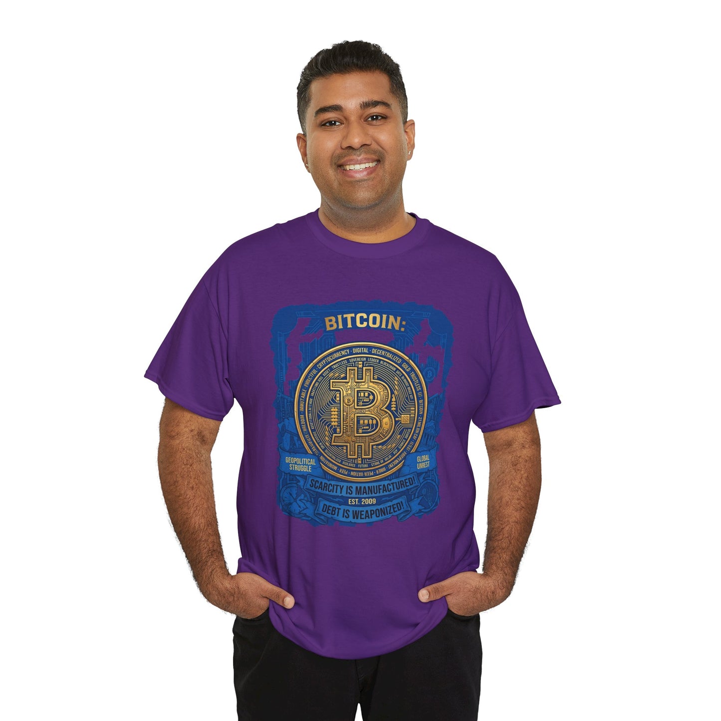 Bitcoin Vintage Coin Graphic Tee — Crypto Enthusiast T-Shirt