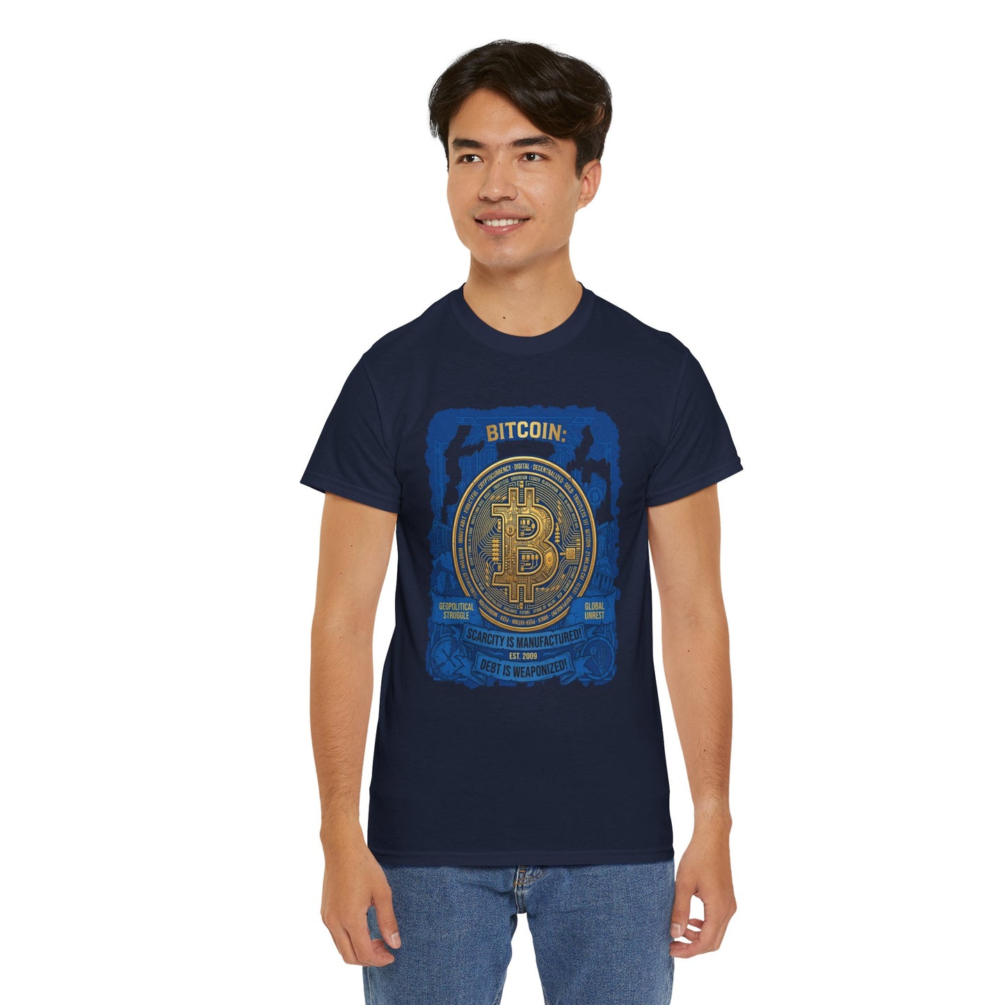 Bitcoin Vintage Coin Graphic Tee — Crypto Enthusiast T-Shirt