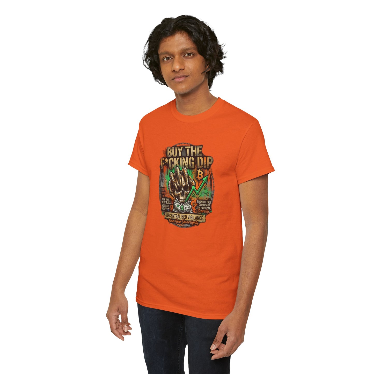 Buy The F*cking Dip Graphic Tee — Stock Market Crypto HODL Trading Shirt