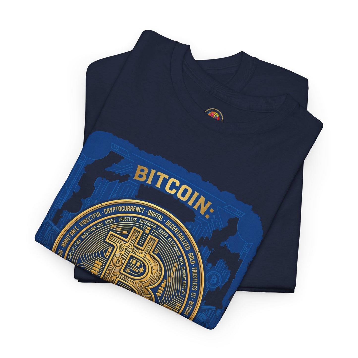 Bitcoin Vintage Coin Graphic Tee — Crypto Enthusiast T-Shirt