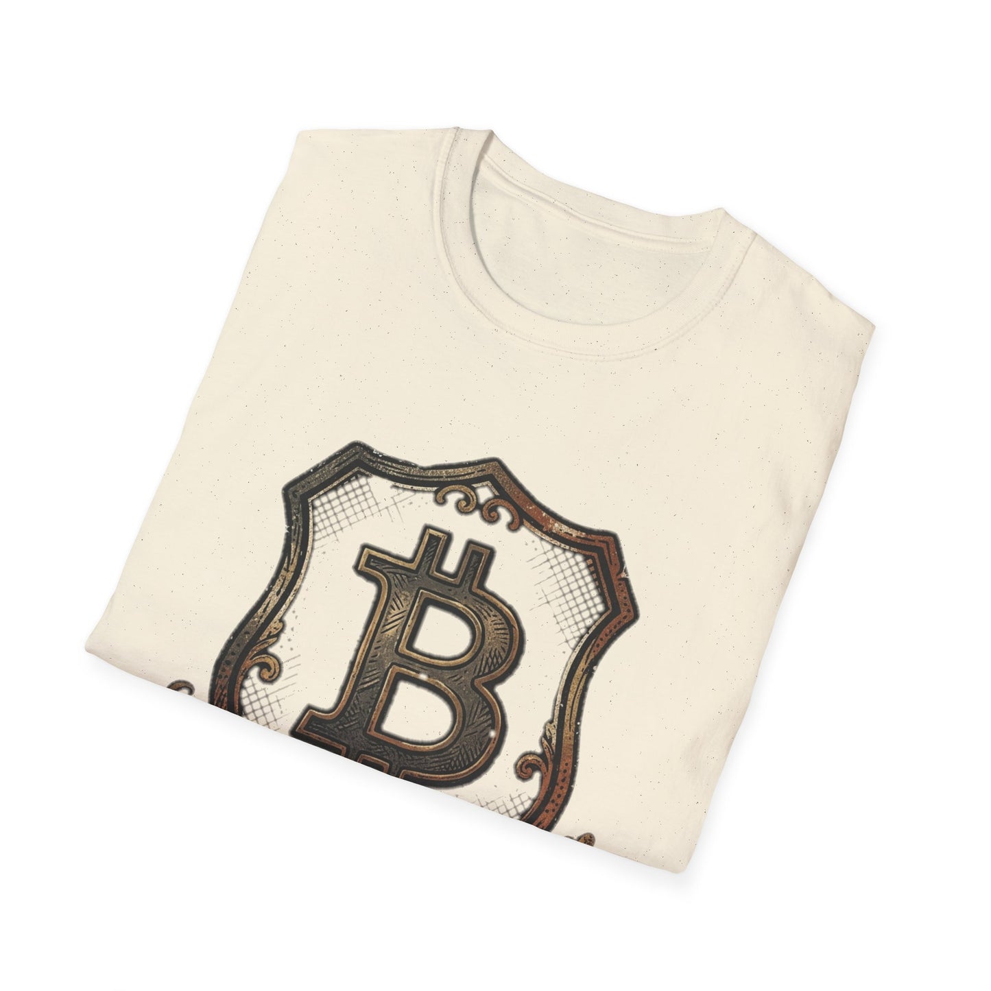 Bitcoin Crest T-Shirt — Vintage Cryptocurrency Emblem Tee