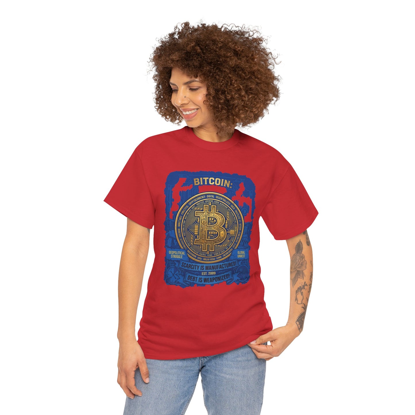 Bitcoin Vintage Coin Graphic Tee — Crypto Enthusiast T-Shirt