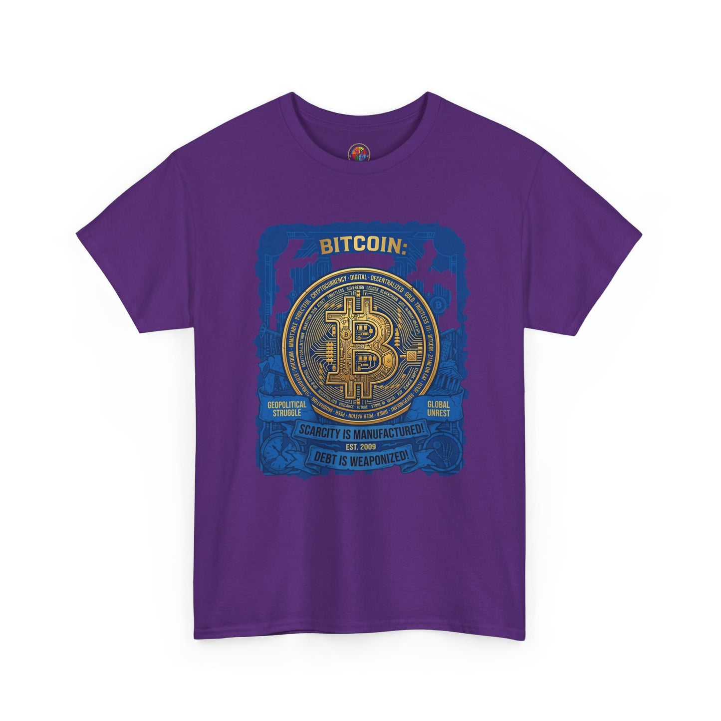 Bitcoin Vintage Coin Graphic Tee — Crypto Enthusiast T-Shirt