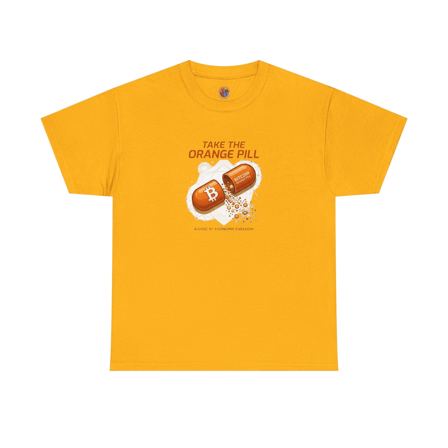 Bitcoin 'Take The Orange Pill' Graphic Tee