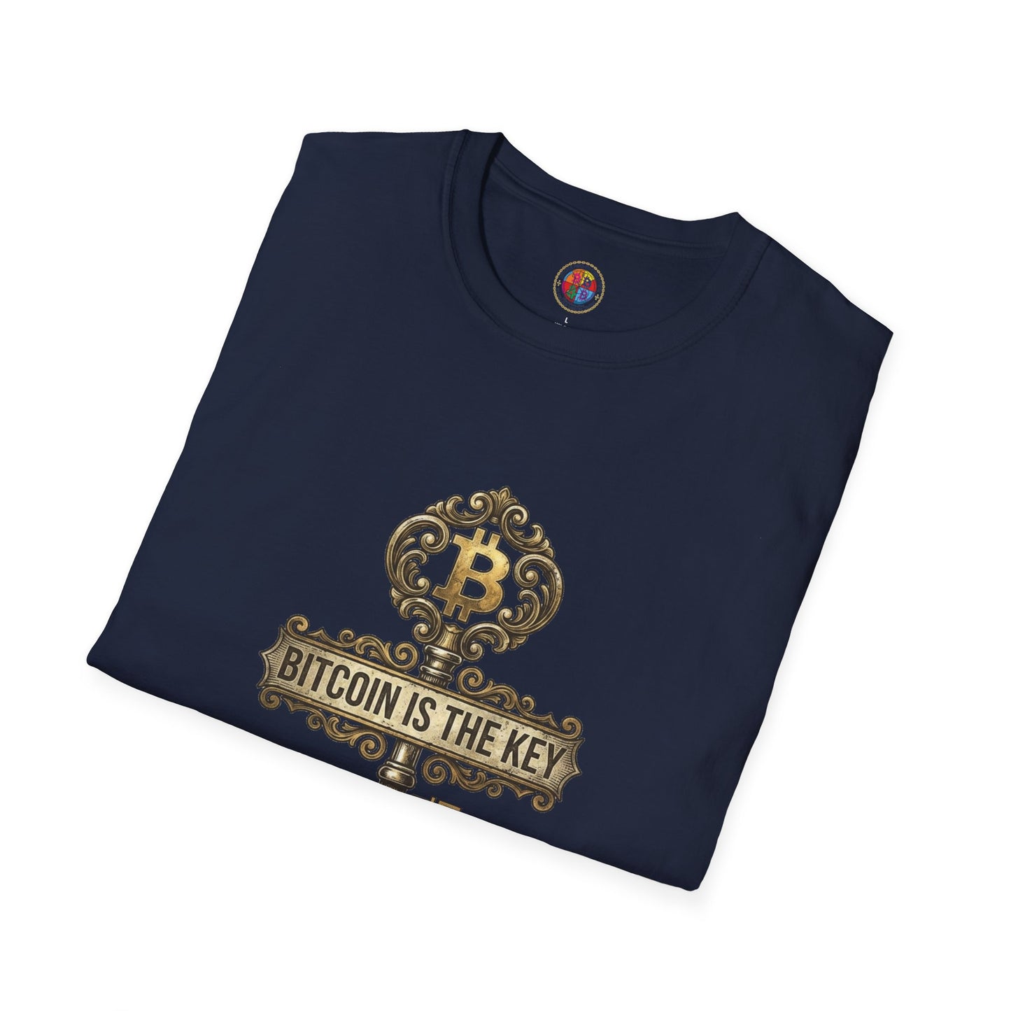 Bitcoin Is The Key Graphic T-Shirt — Vintage Key Crypto Tee