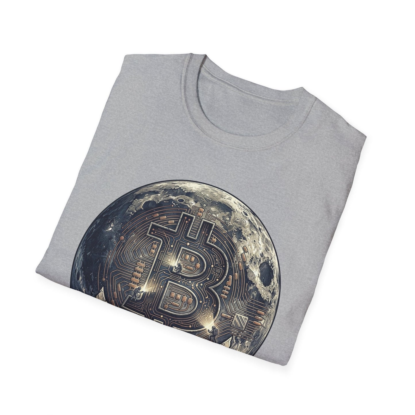 Bitcoin Moon Graphic T-Shirt — “In Crypto We Trust” Crypto Enthusiast Tee