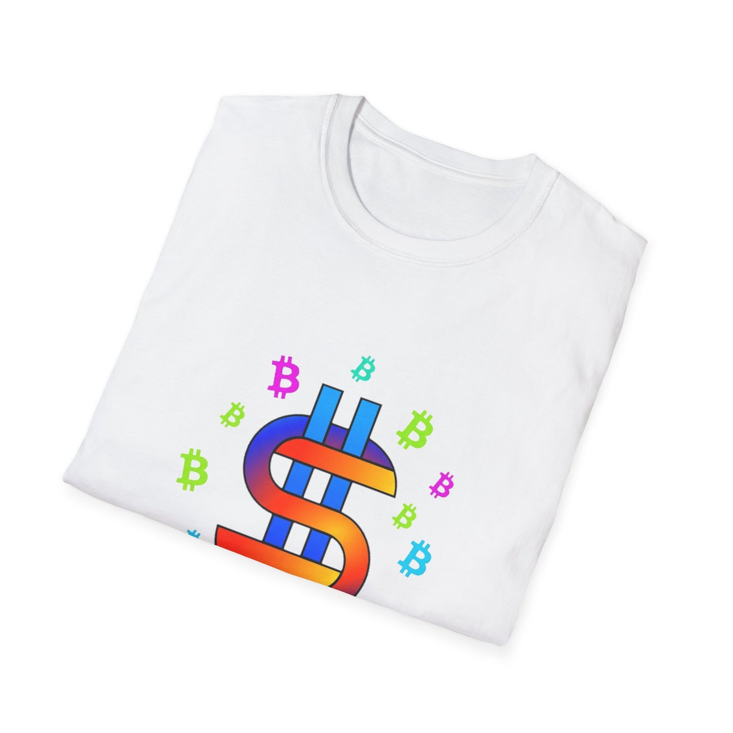 Satoshis Colorful Bitcoin Logo T-Shirt