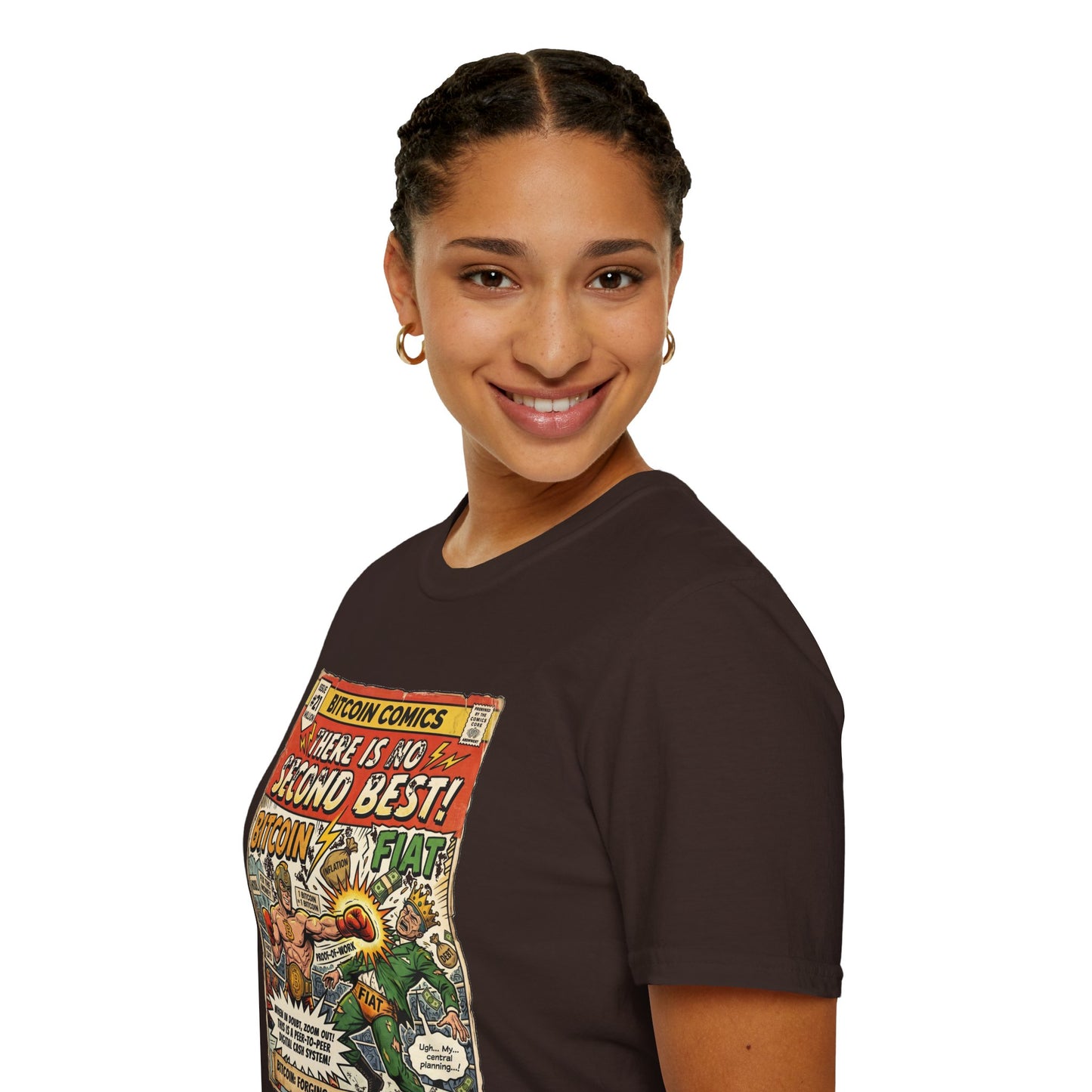 Bitcoin Comics Retro T-Shirt — "There Is No Second Best!" Vintage Crypto Tee