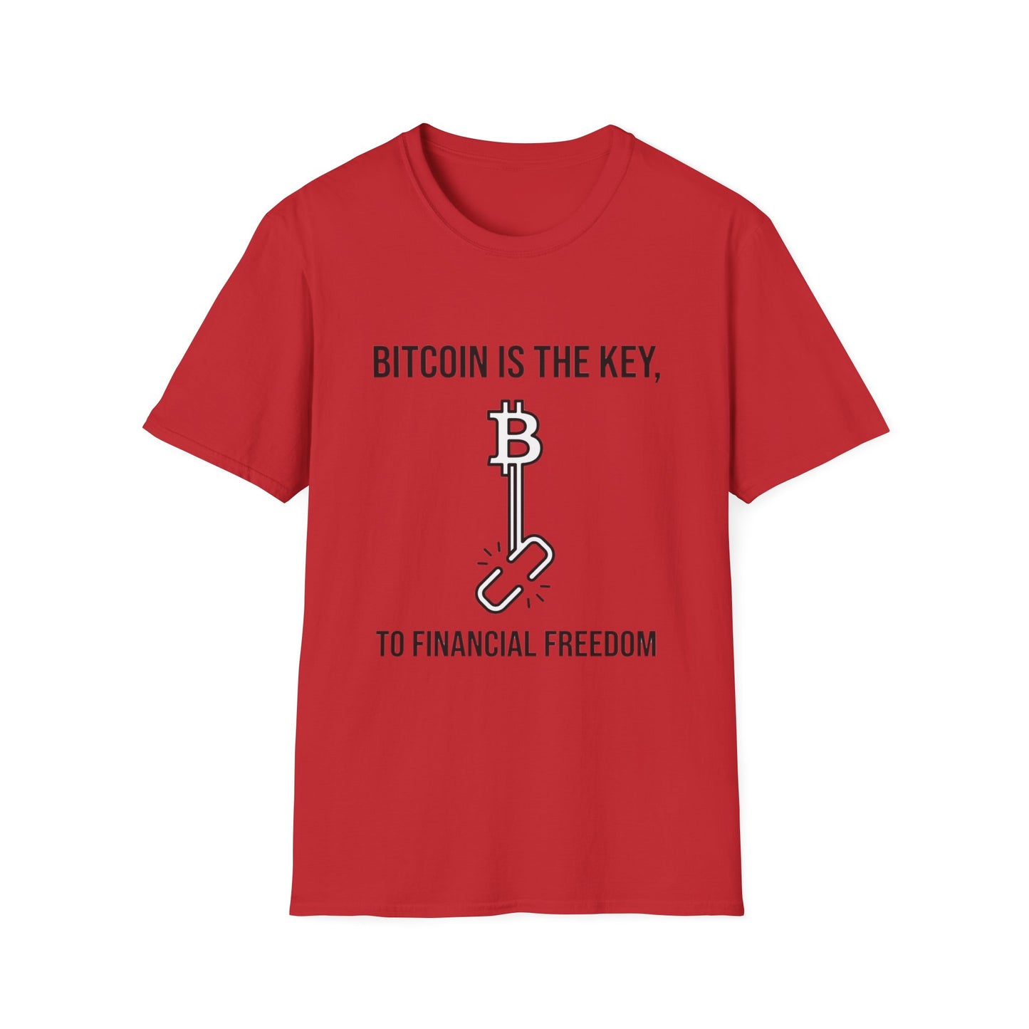 Bitcoin Is the Key T-Shirt — To Financial Freedom Crypto Tee