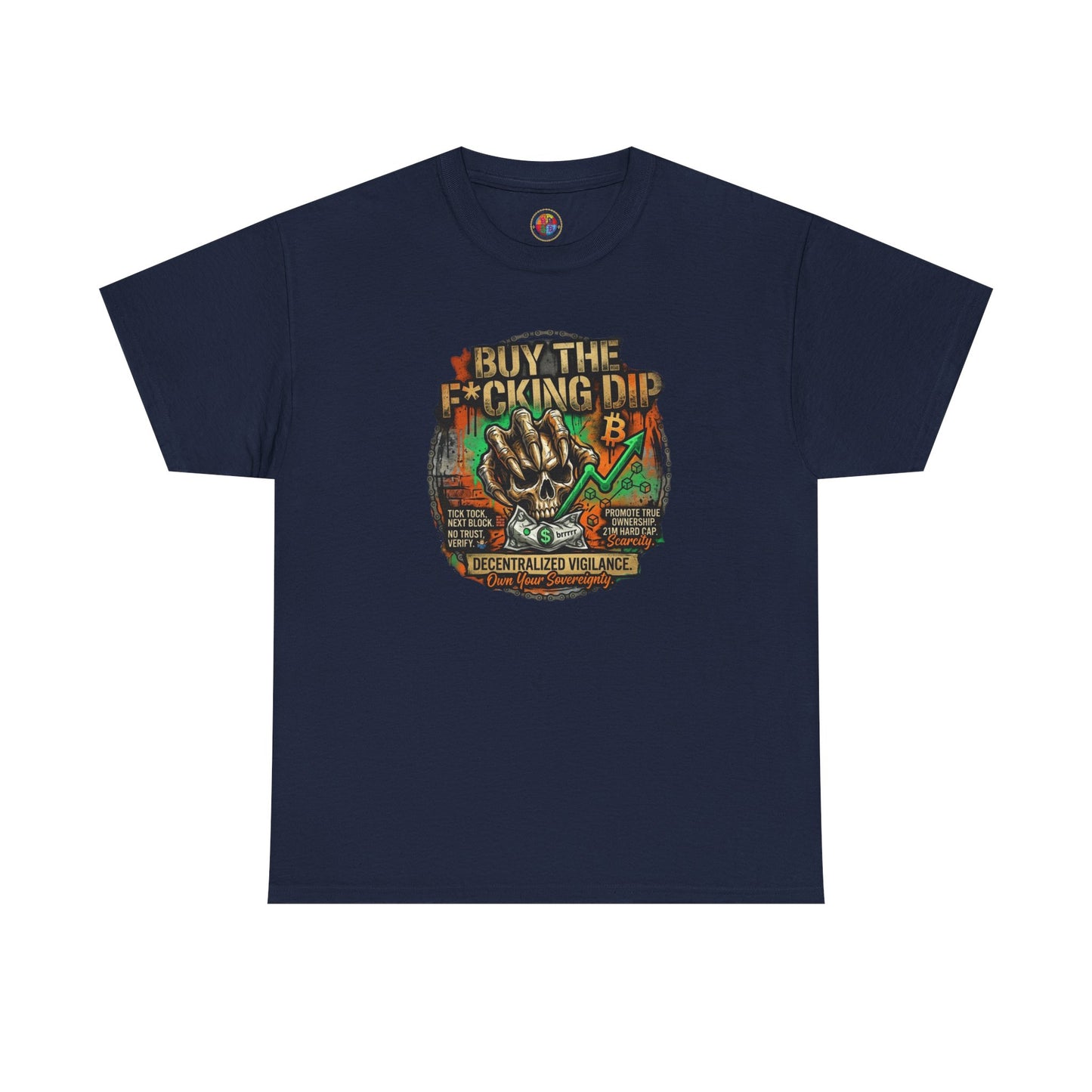 Buy The F*cking Dip Graphic Tee — Stock Market Crypto HODL Trading Shirt