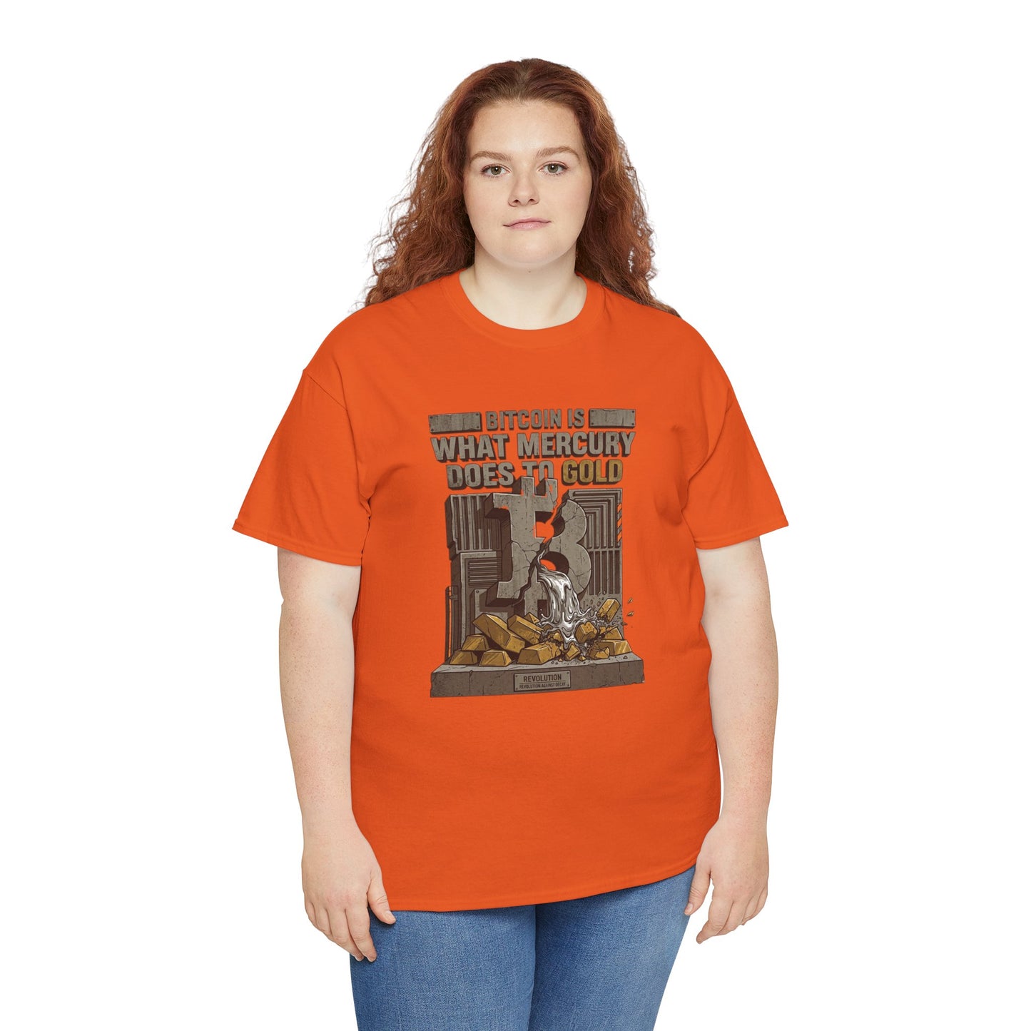 Bitcoin Mercury Effect T-Shirt — "Bitcoin is what mercury does to gold" Graphic Tee