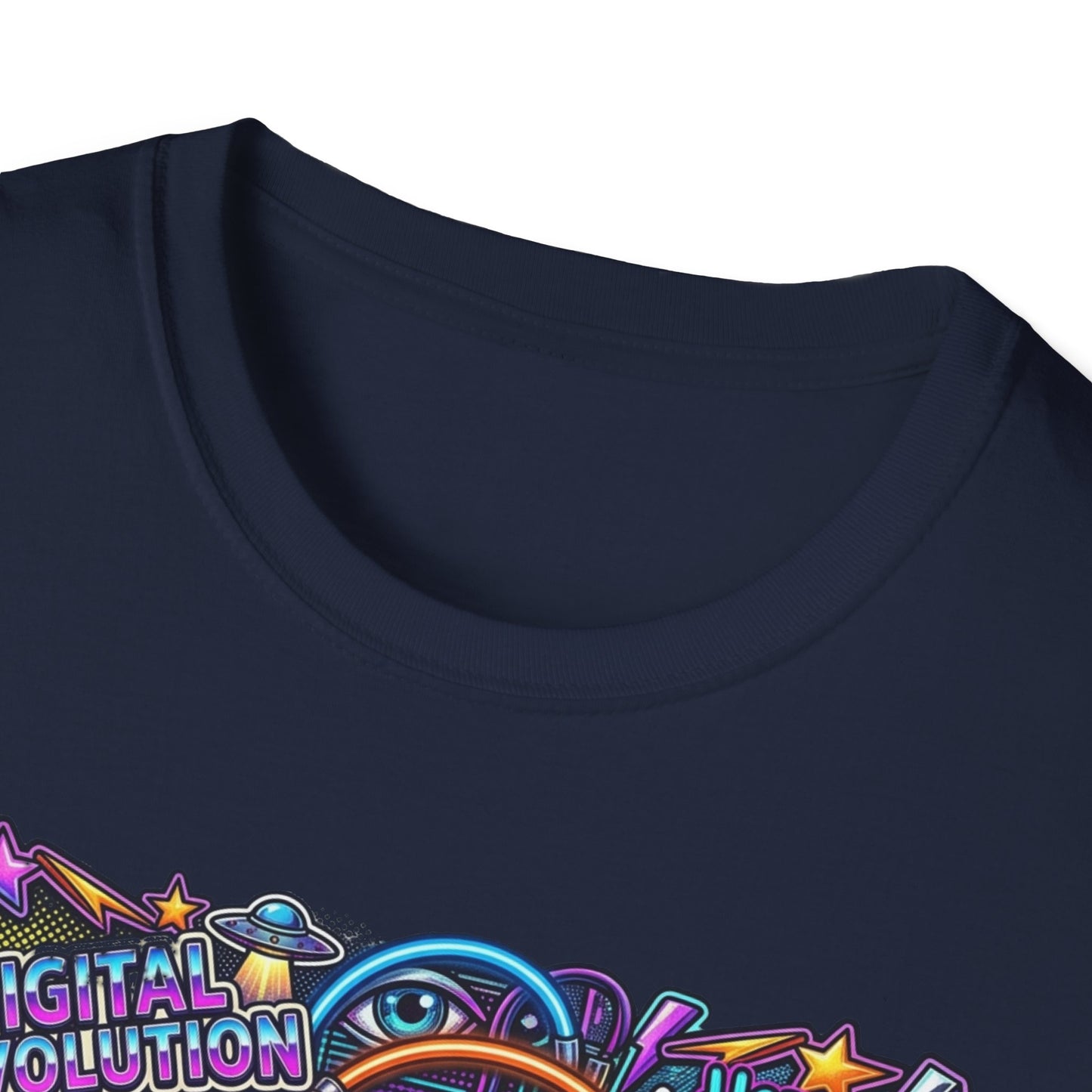 Bitcoin Electric Crypto Art T-Shirt — HODL, BTC Neon Graphic Tee