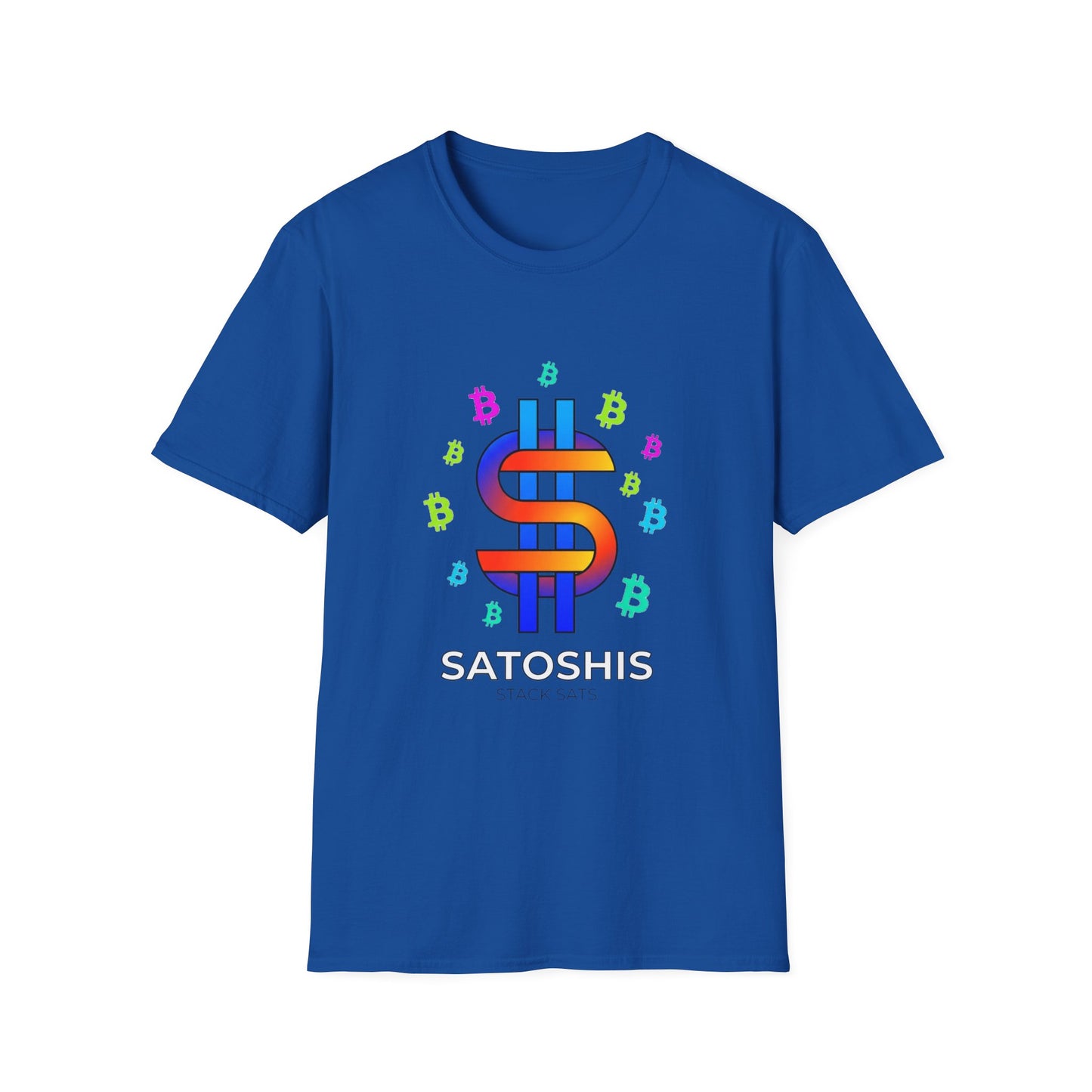 Satoshis Colorful Bitcoin Logo T-Shirt