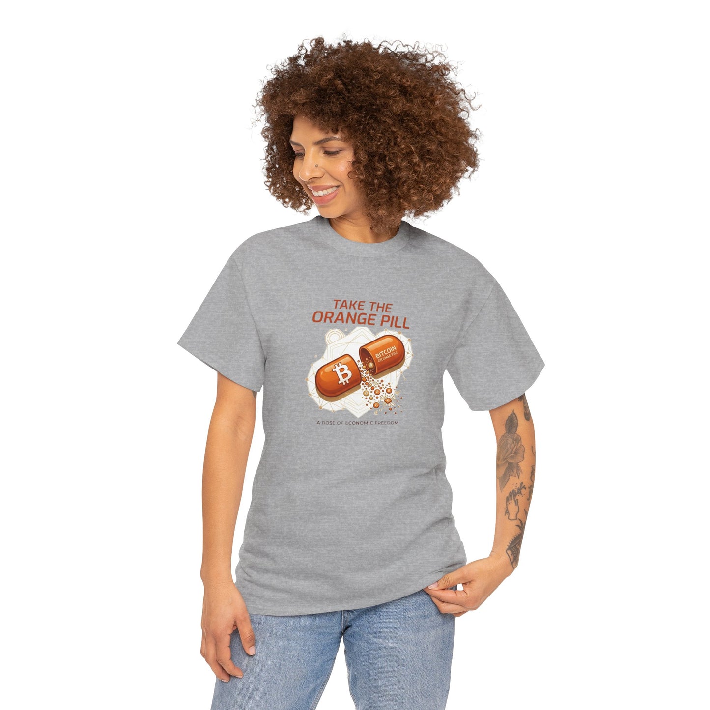Bitcoin 'Take The Orange Pill' Graphic Tee