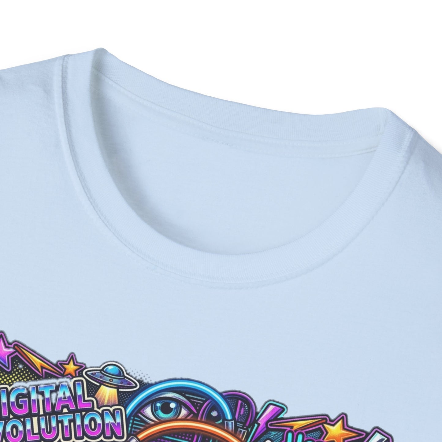 Bitcoin Electric Crypto Art T-Shirt — HODL, BTC Neon Graphic Tee