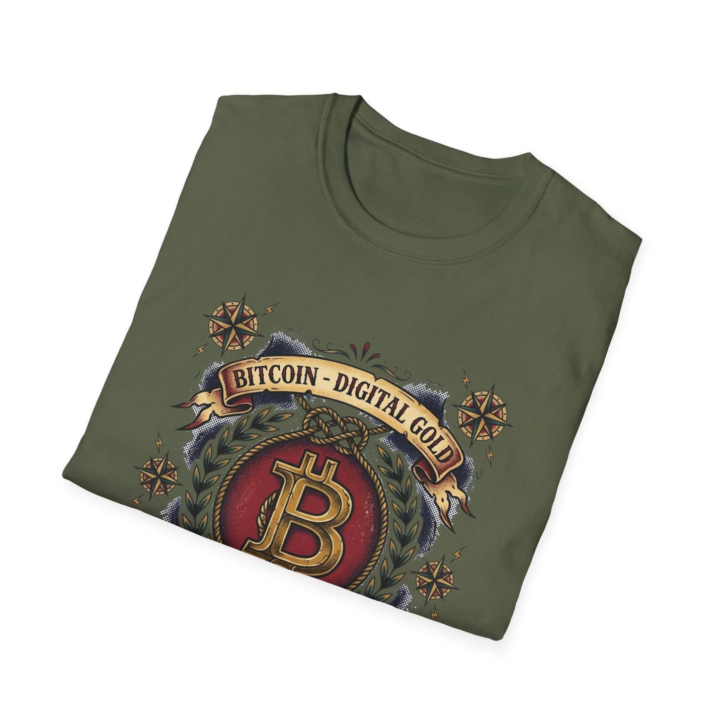 Bitcoin Crest T-Shirt — "Bitcoin: Digital Gold" Graphic Tee