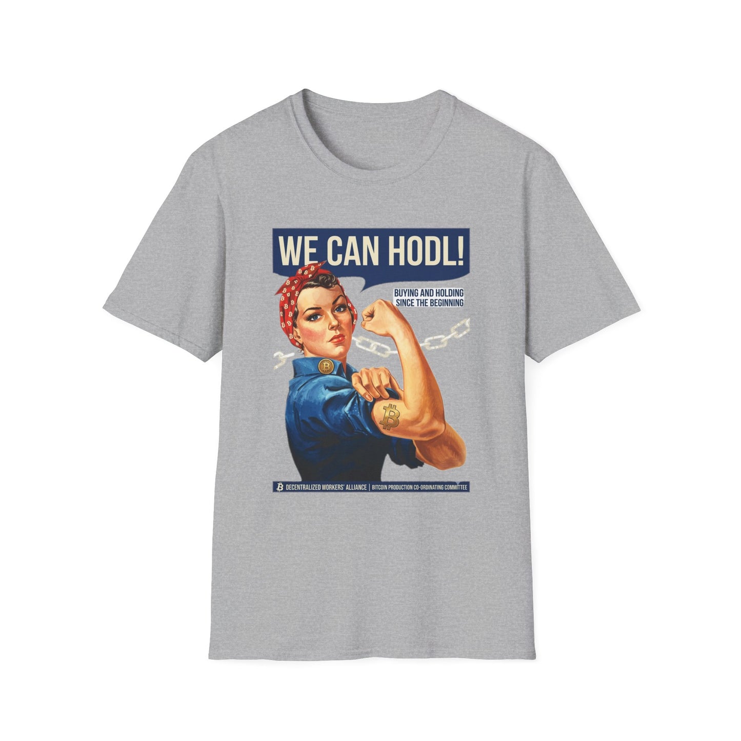 HODL Rosie T-Shirt – We Can HODL! Crypto Investor Retro Tee