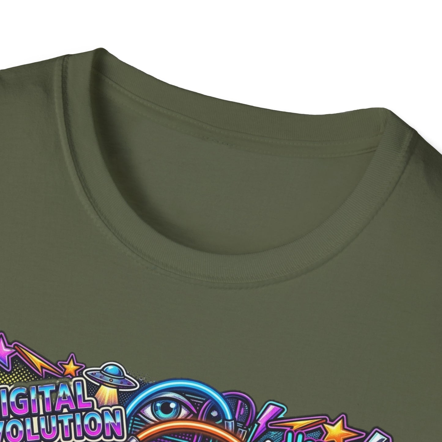 Bitcoin Electric Crypto Art T-Shirt — HODL, BTC Neon Graphic Tee