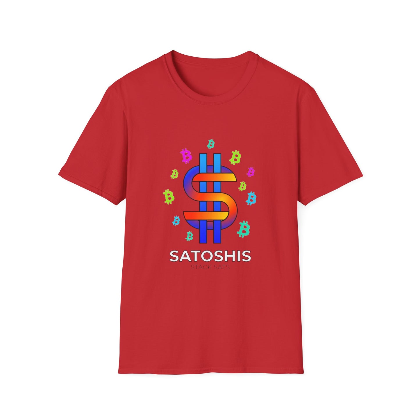 Satoshis Colorful Bitcoin Logo T-Shirt