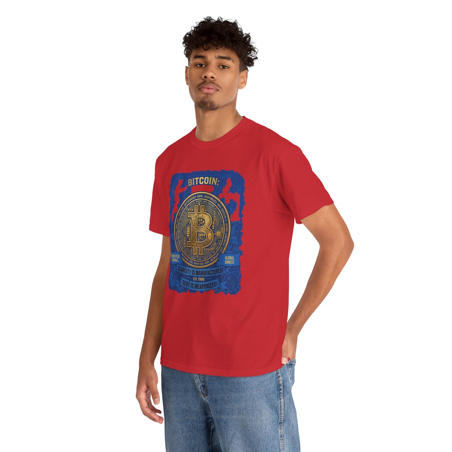 Bitcoin Vintage Coin Graphic Tee — Crypto Enthusiast T-Shirt