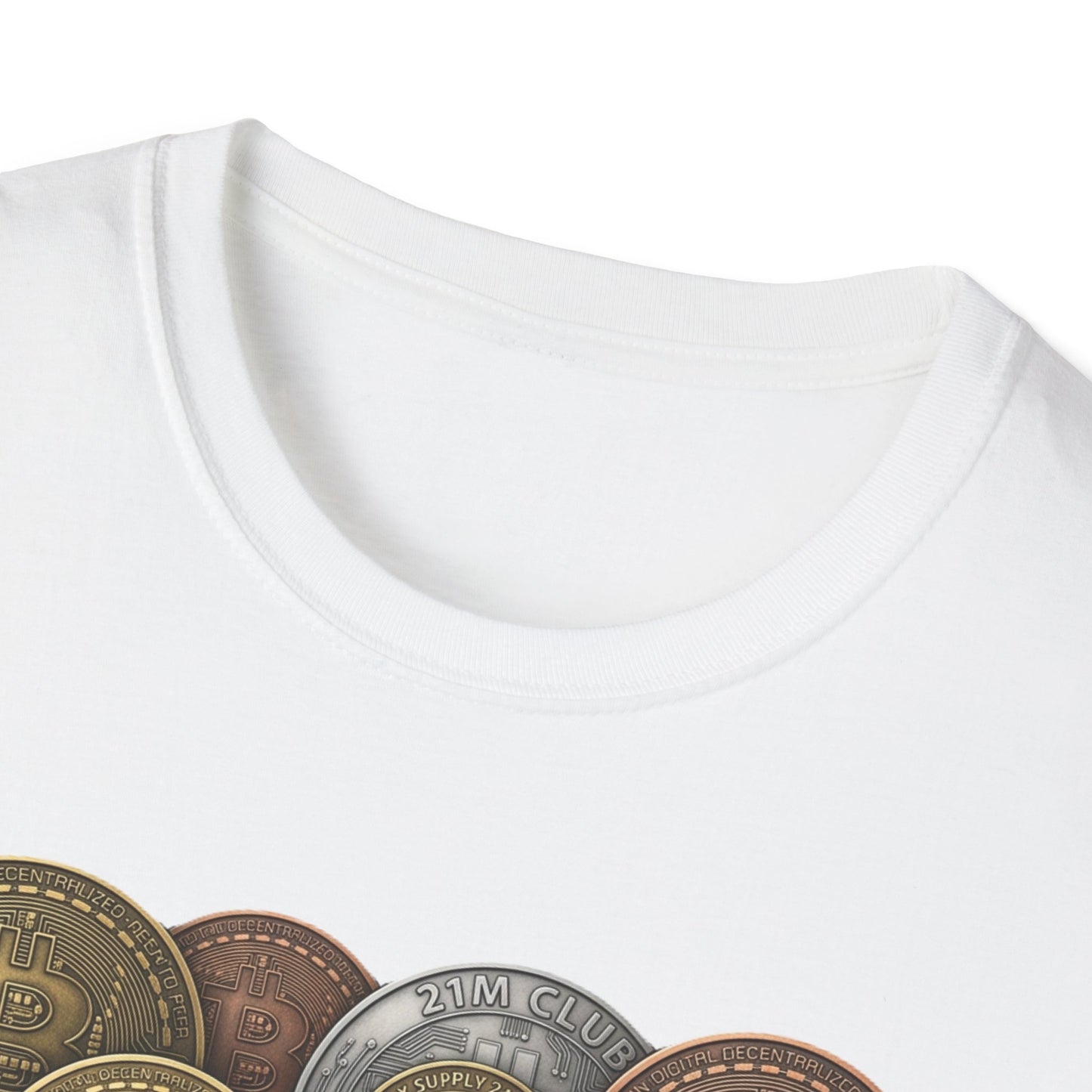 21M Club Coins Stack T-Shirt — Bitcoin & Altcoin Vintage Coins Tee