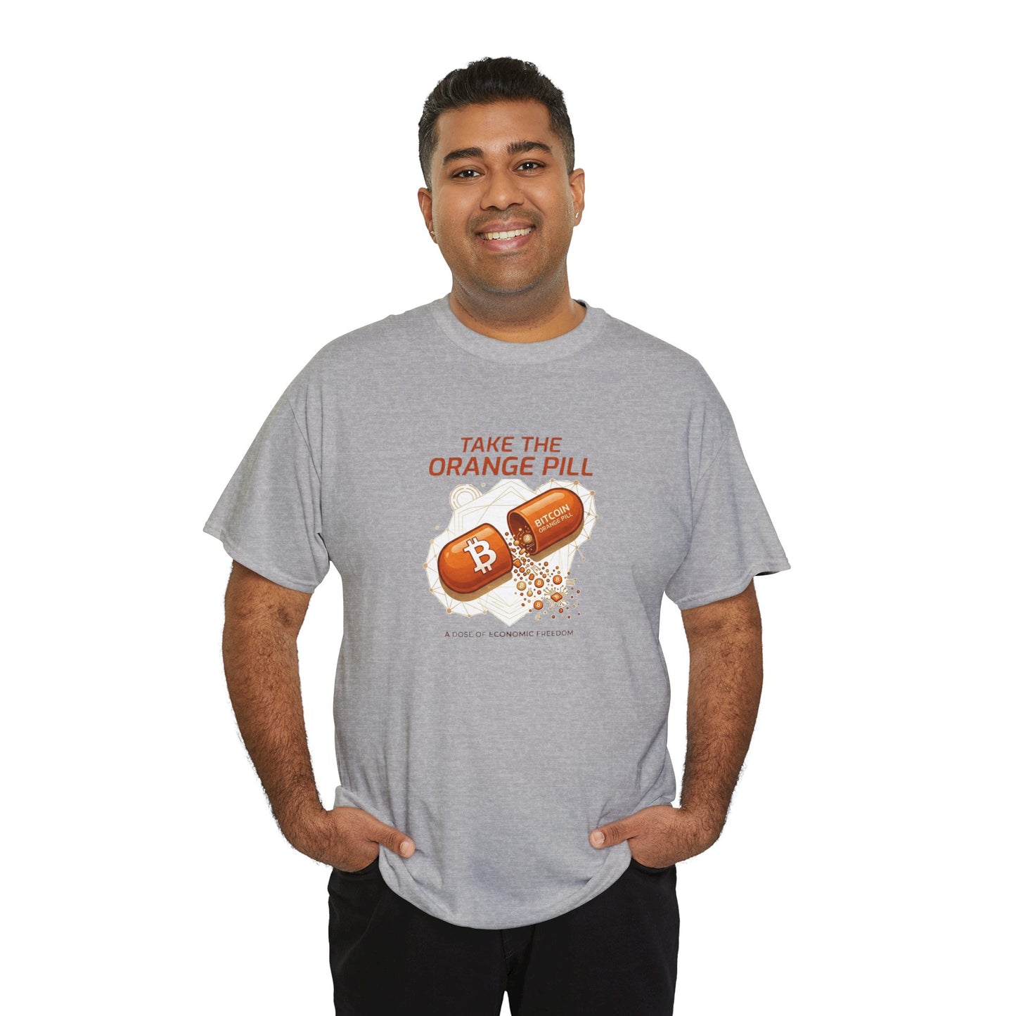 Bitcoin 'Take The Orange Pill' Graphic Tee