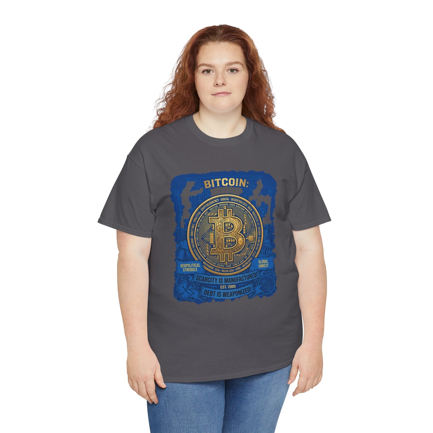 Bitcoin Vintage Coin Graphic Tee — Crypto Enthusiast T-Shirt