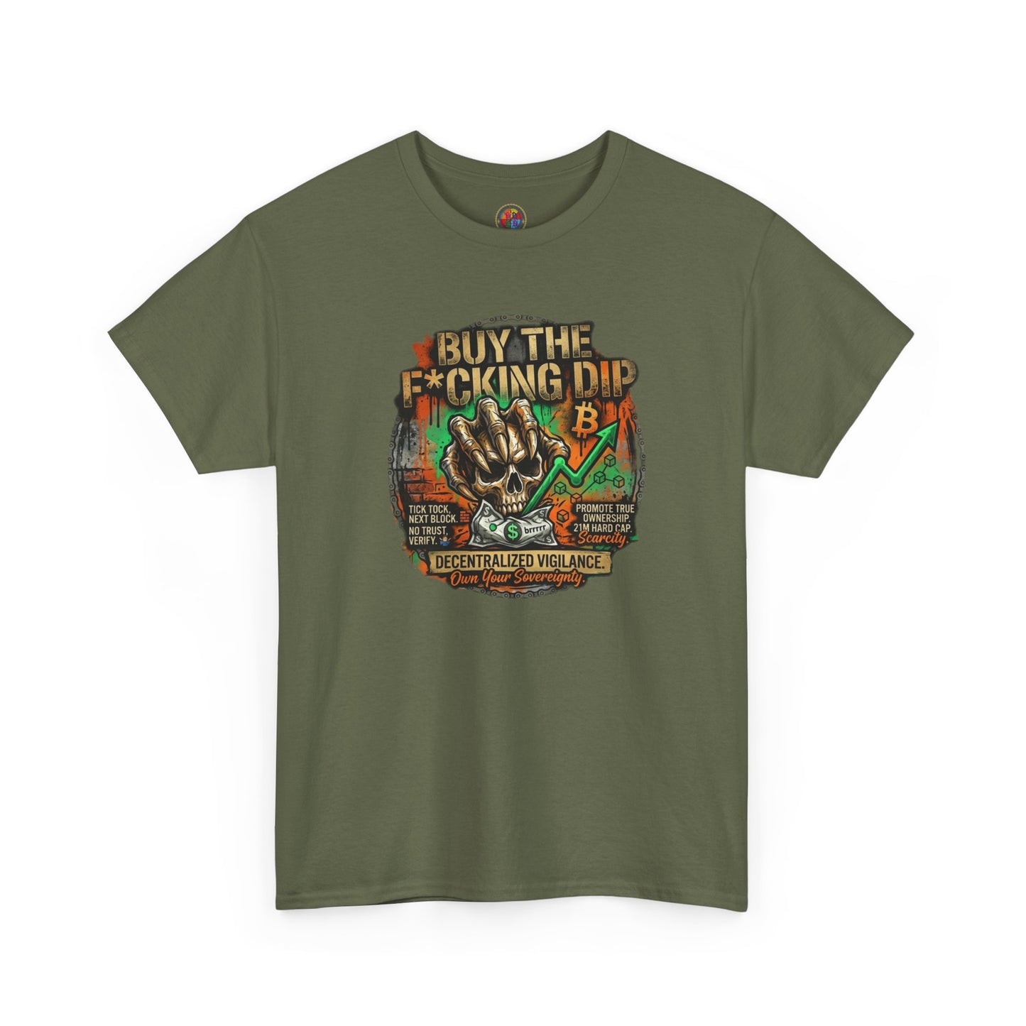 Buy The F*cking Dip Graphic Tee — Stock Market Crypto HODL Trading Shirt