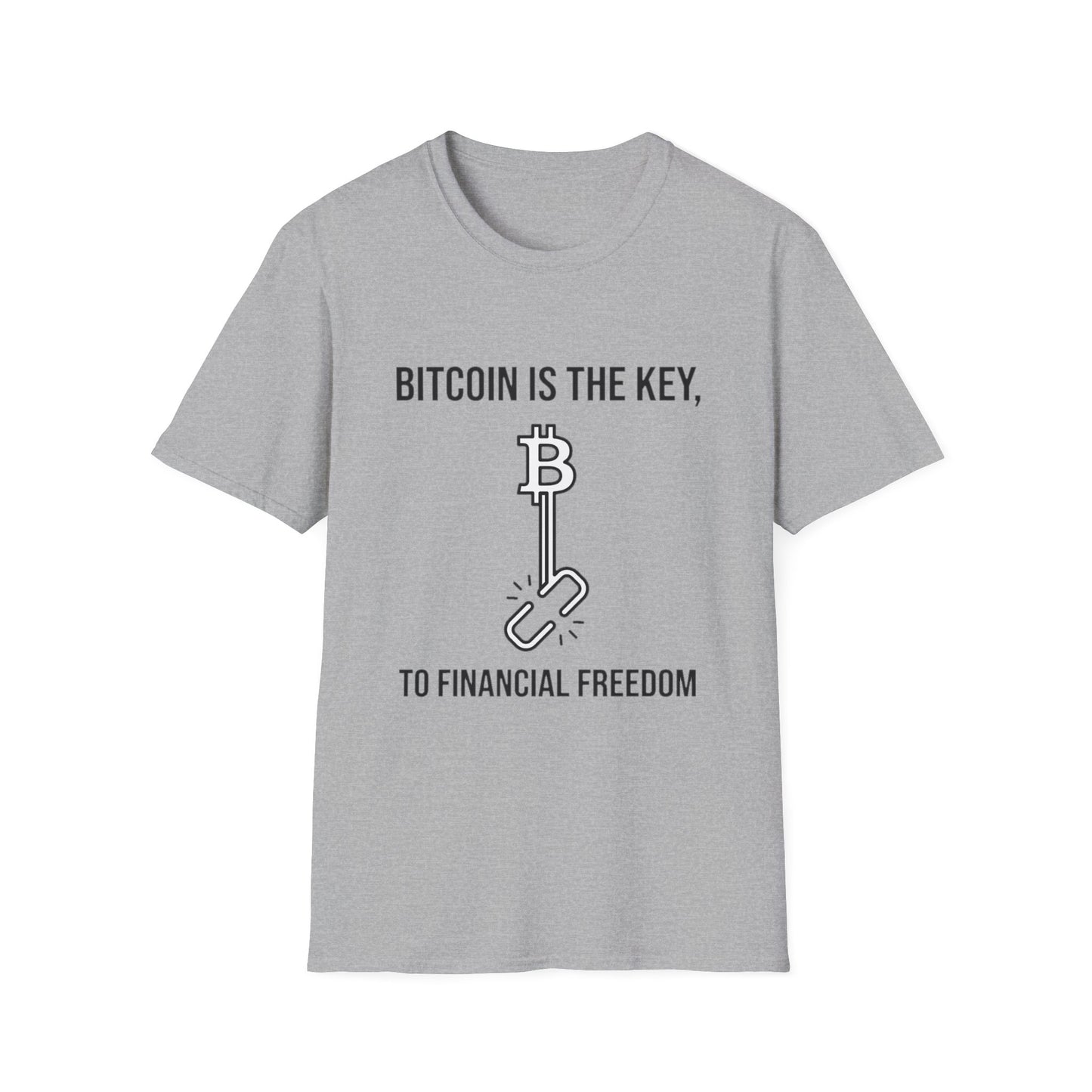 Bitcoin Is the Key T-Shirt — To Financial Freedom Crypto Tee